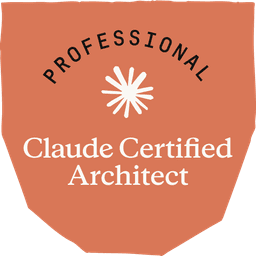Claude Certified Architect (Professional) badge issued by Anthropic
